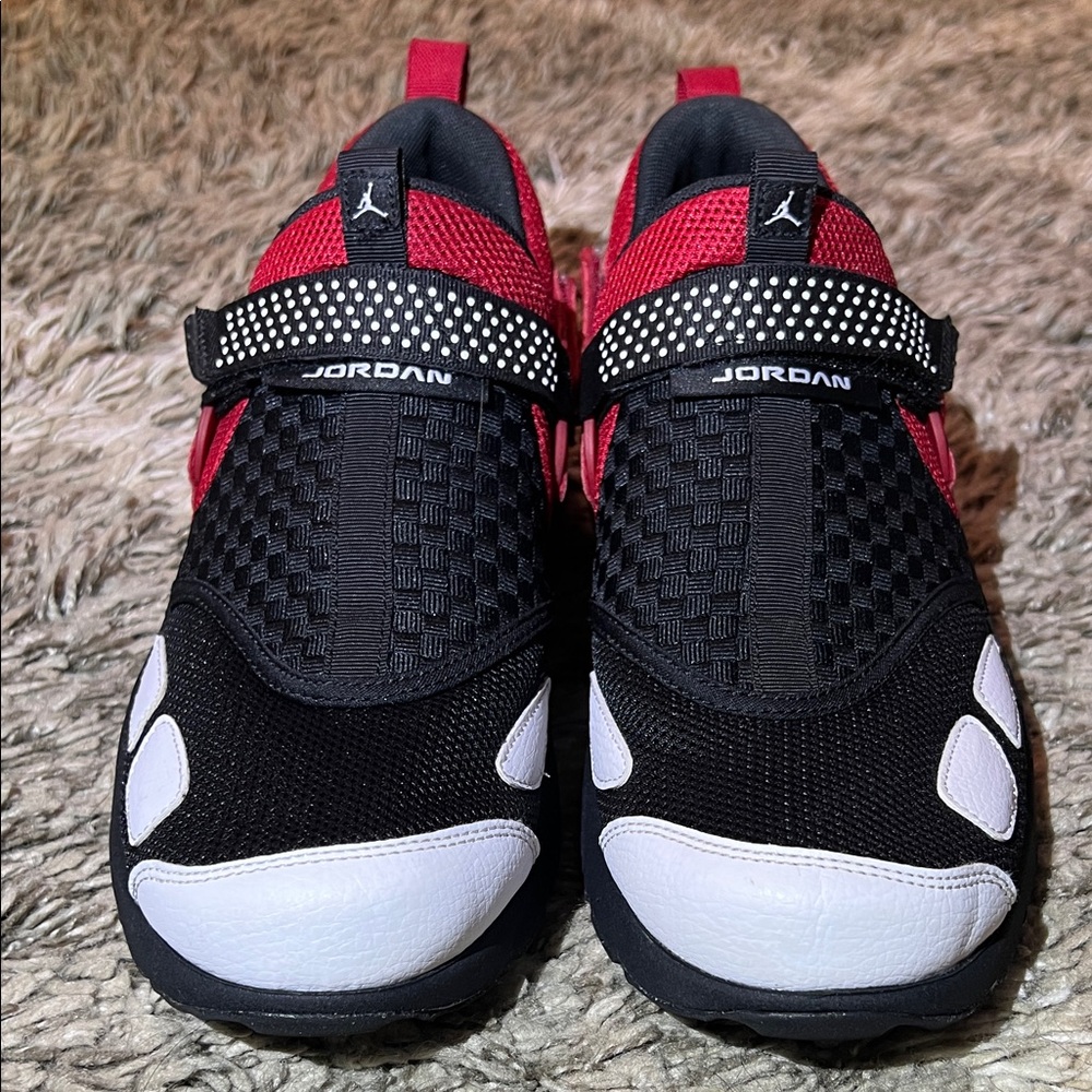 Jordan Trunner Black and Red Sneakers